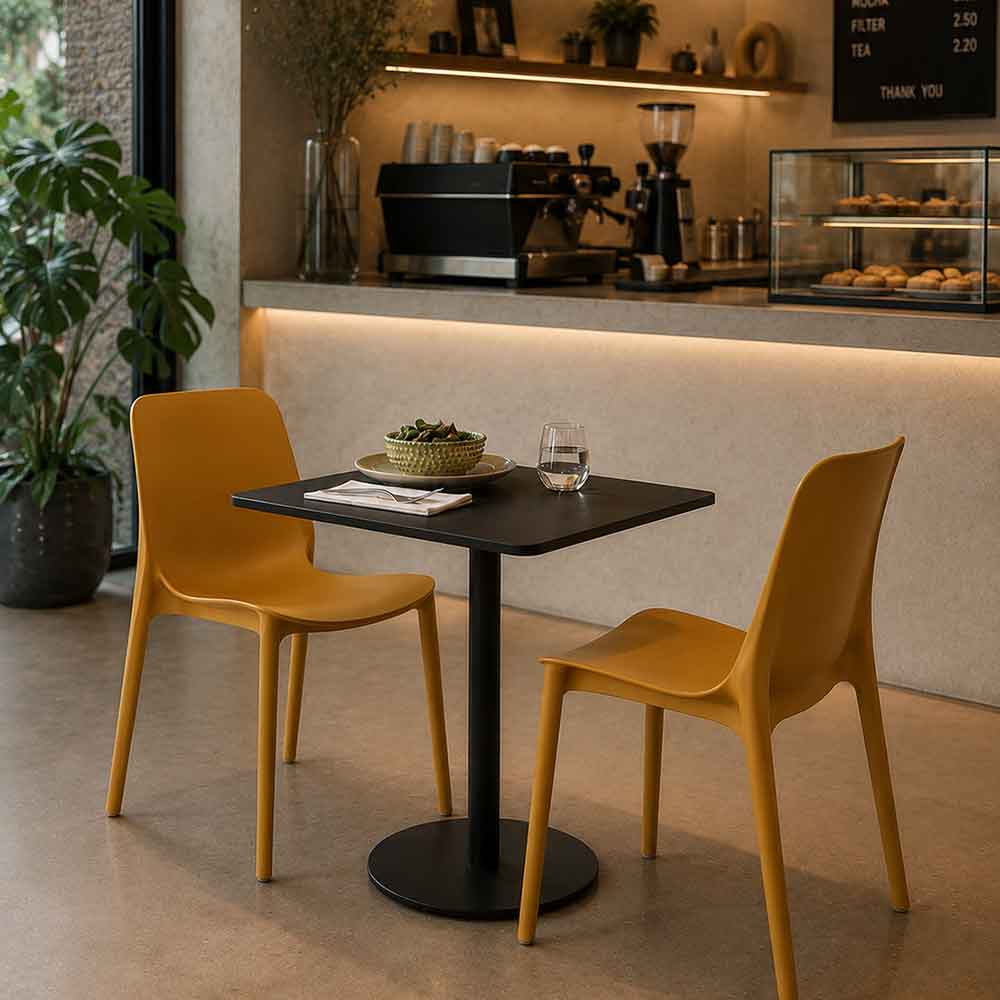 PACK HORECA 3 SILLAS + MESA Fast 70×70, 60×60 ANTES: $545.000 AHORA: $414.699